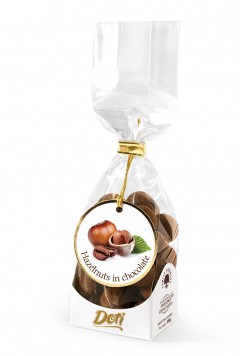 Hazelnuts in Milk Chocolate and Coffee 100g GIFT BAG